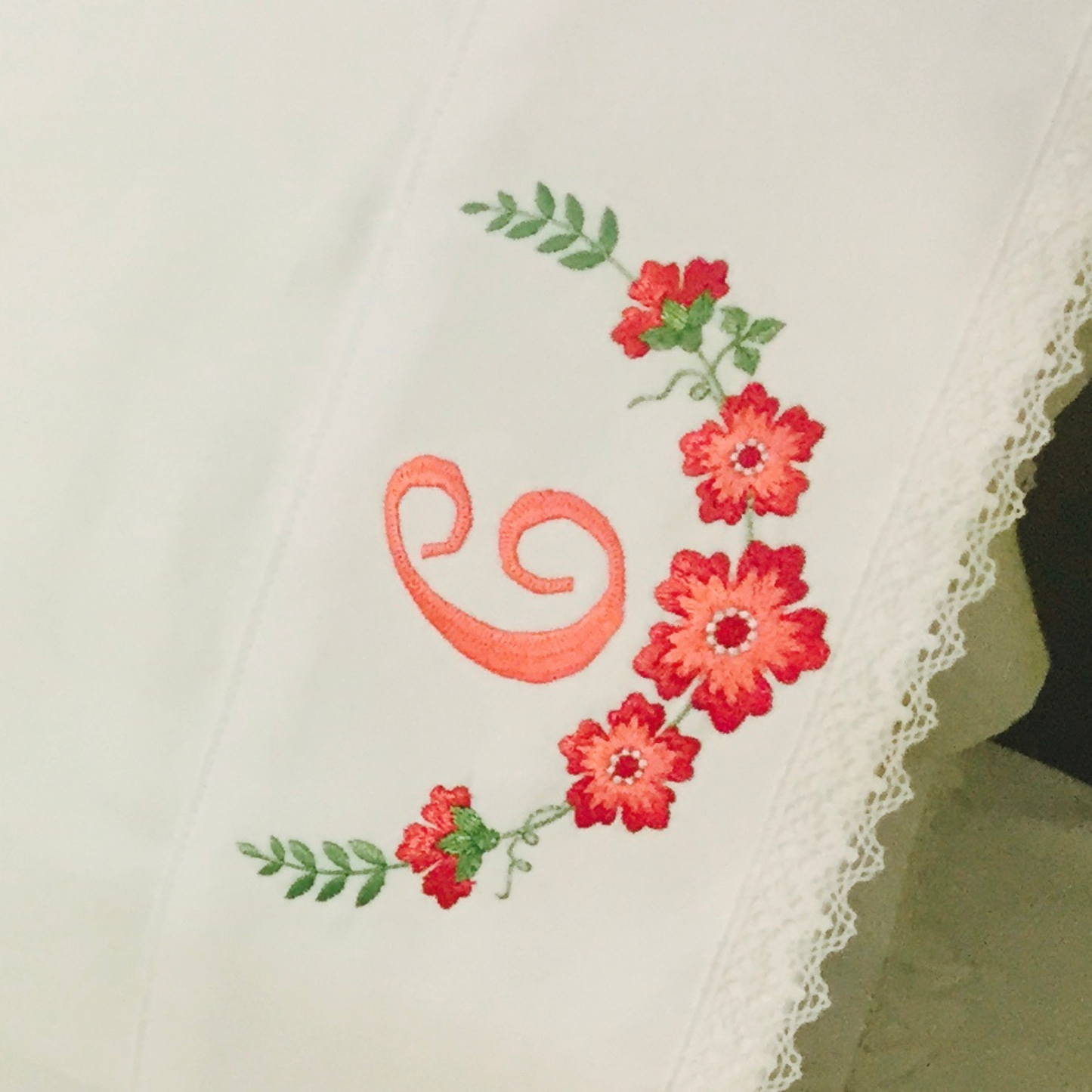 Personalized Graceful Flowers Sheet Set