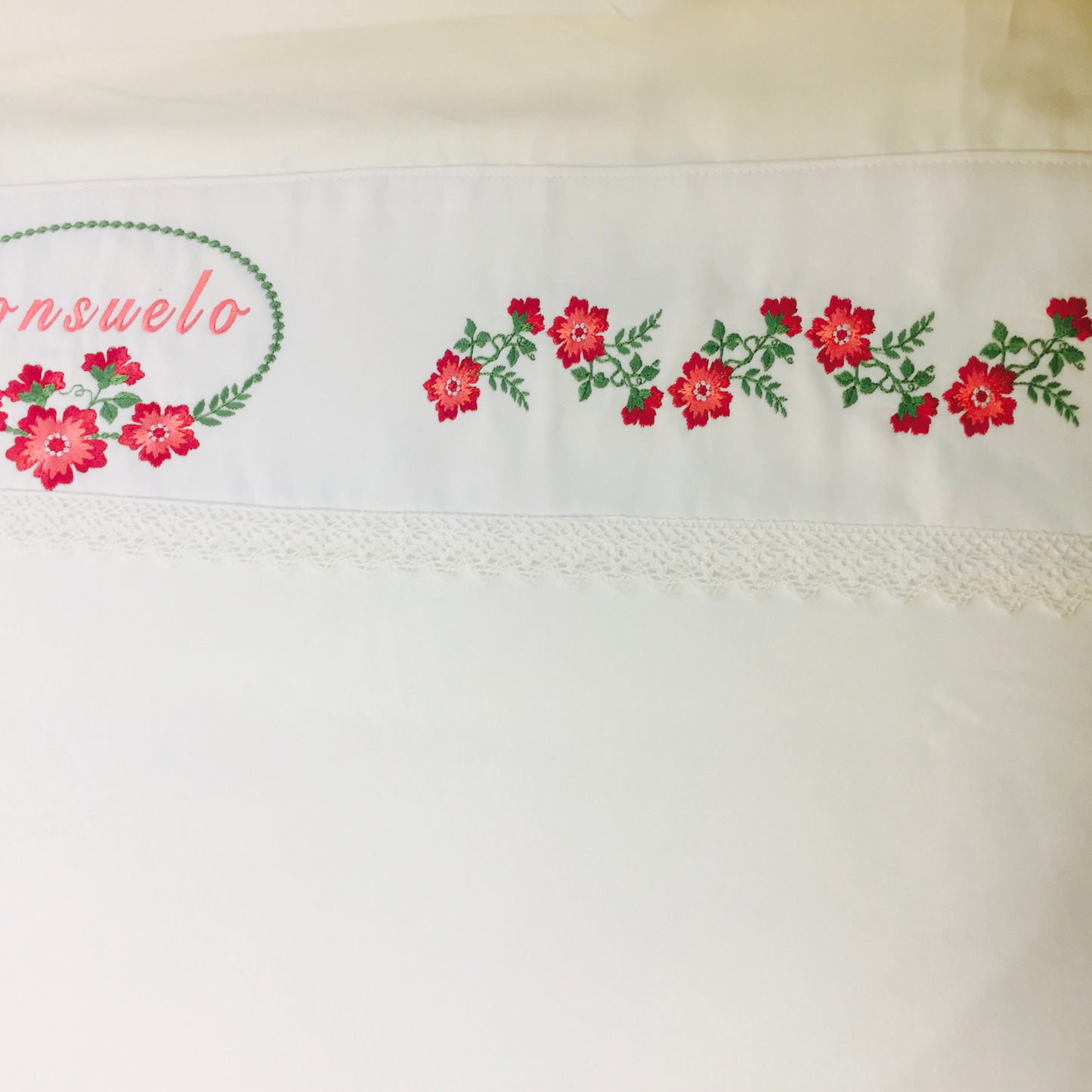 Personalized Graceful Flowers Sheet Set