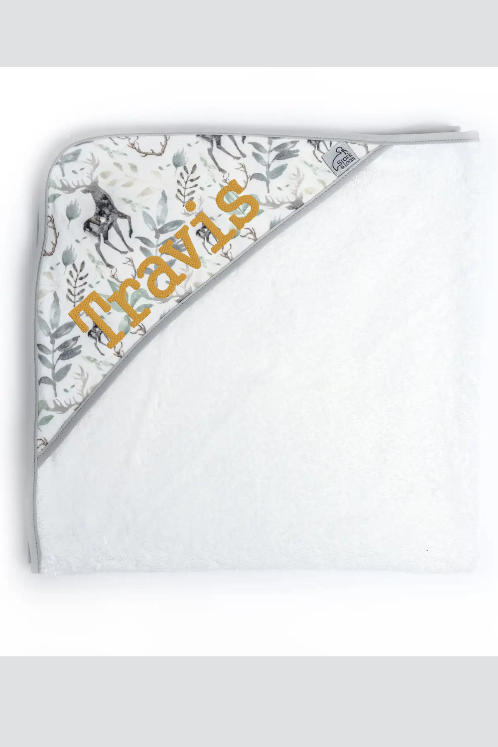 Oh Deer Hooded Towel: Multi / 30"x30"