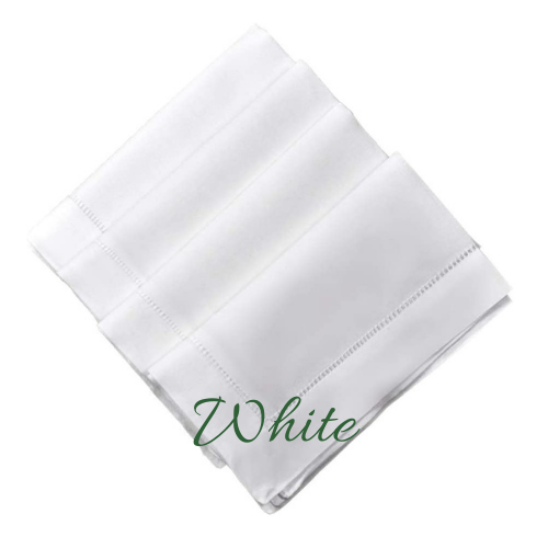 hemstitched linen napkina