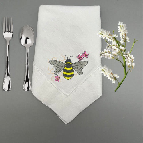 embroidered linen napkins