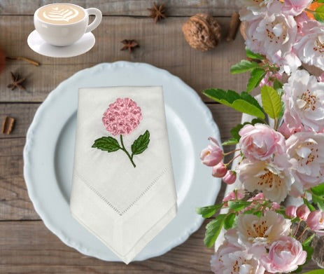 embroidered linen napkins