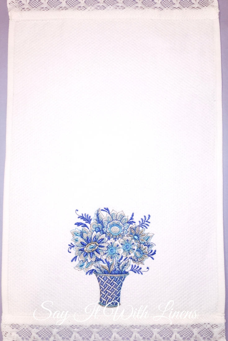 embroidered fingertip towels