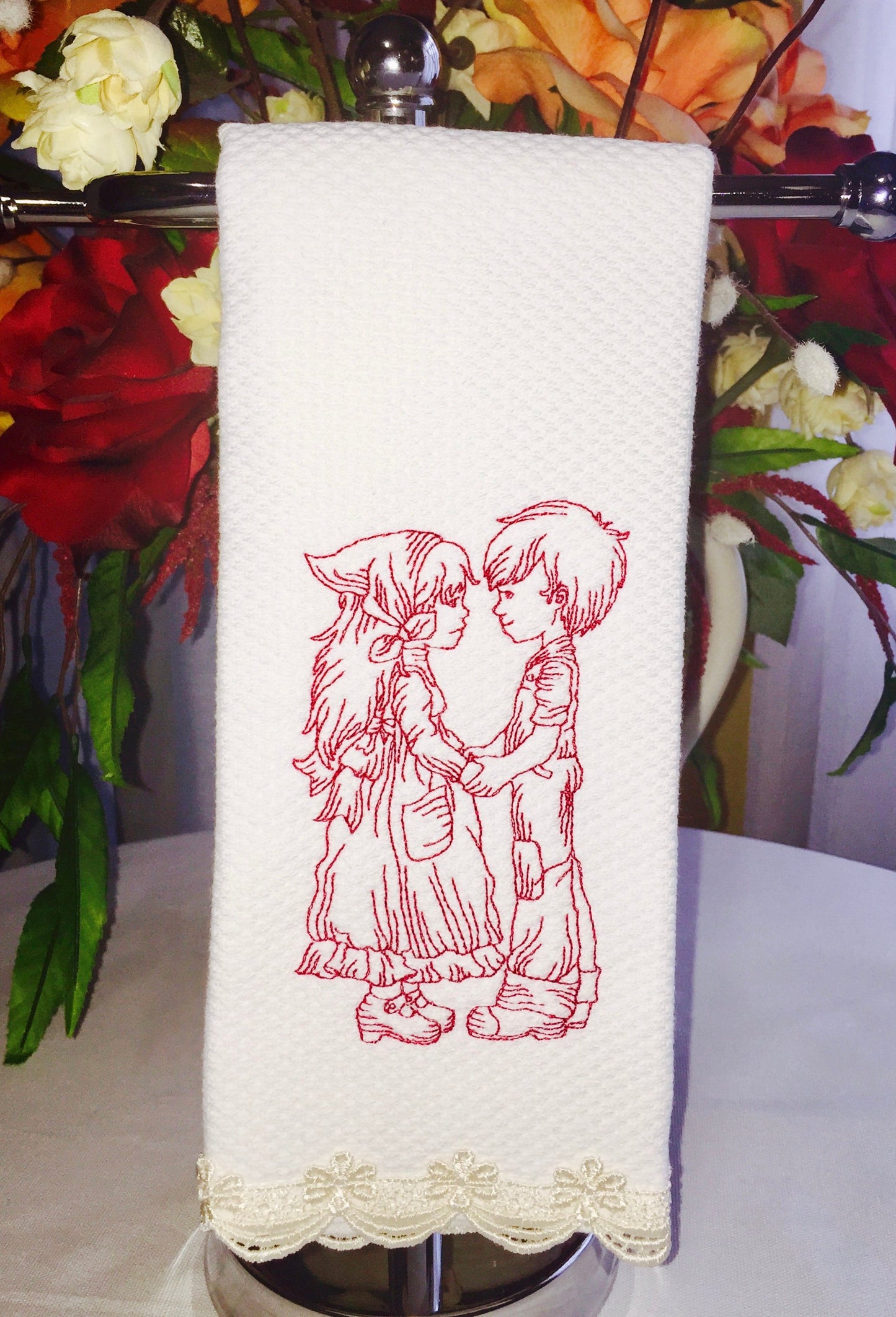 personalized fingertip towel
