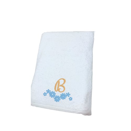 Crown with Flowers Personalized Towel Set