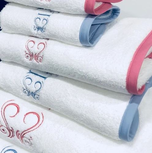 Embroidered and Monogrammed Bath Towel Sets