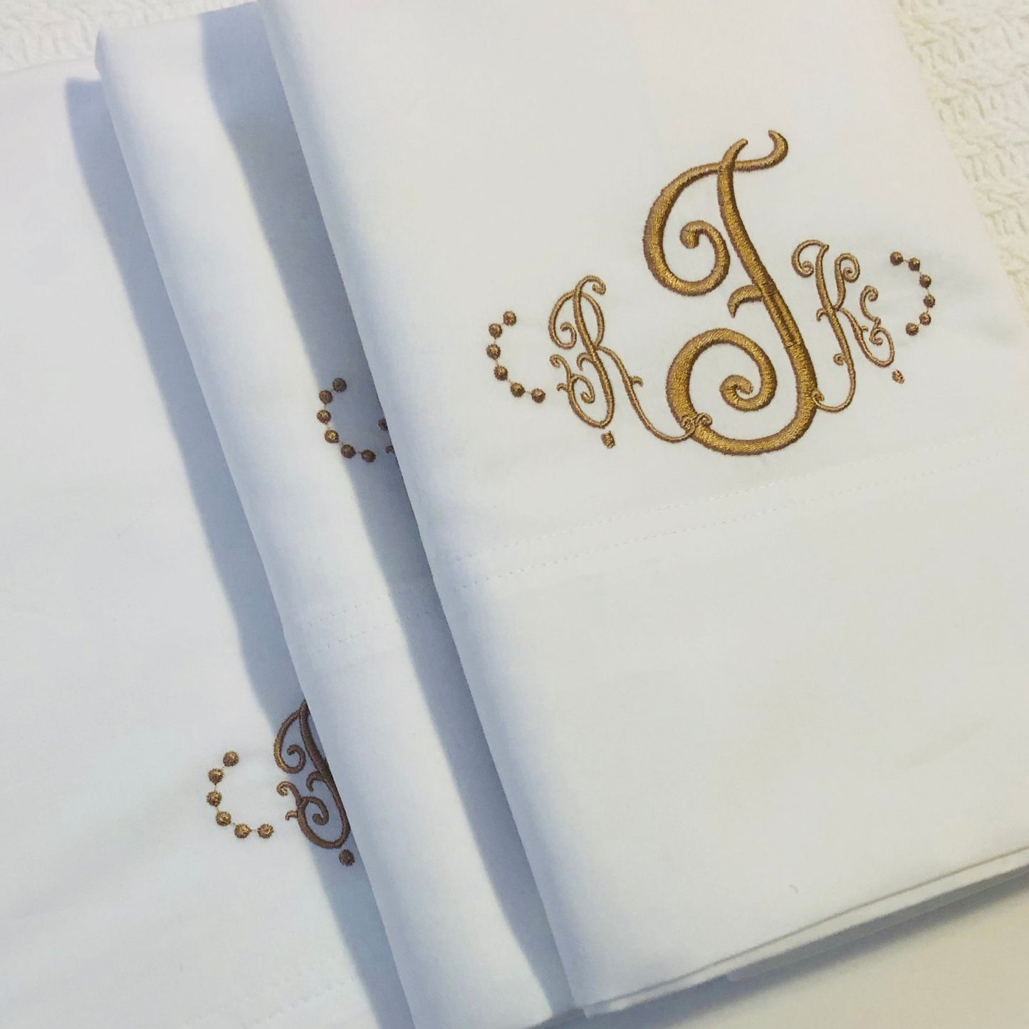 Bed Sheets Monogrammed 100% 600TC - Home Decor