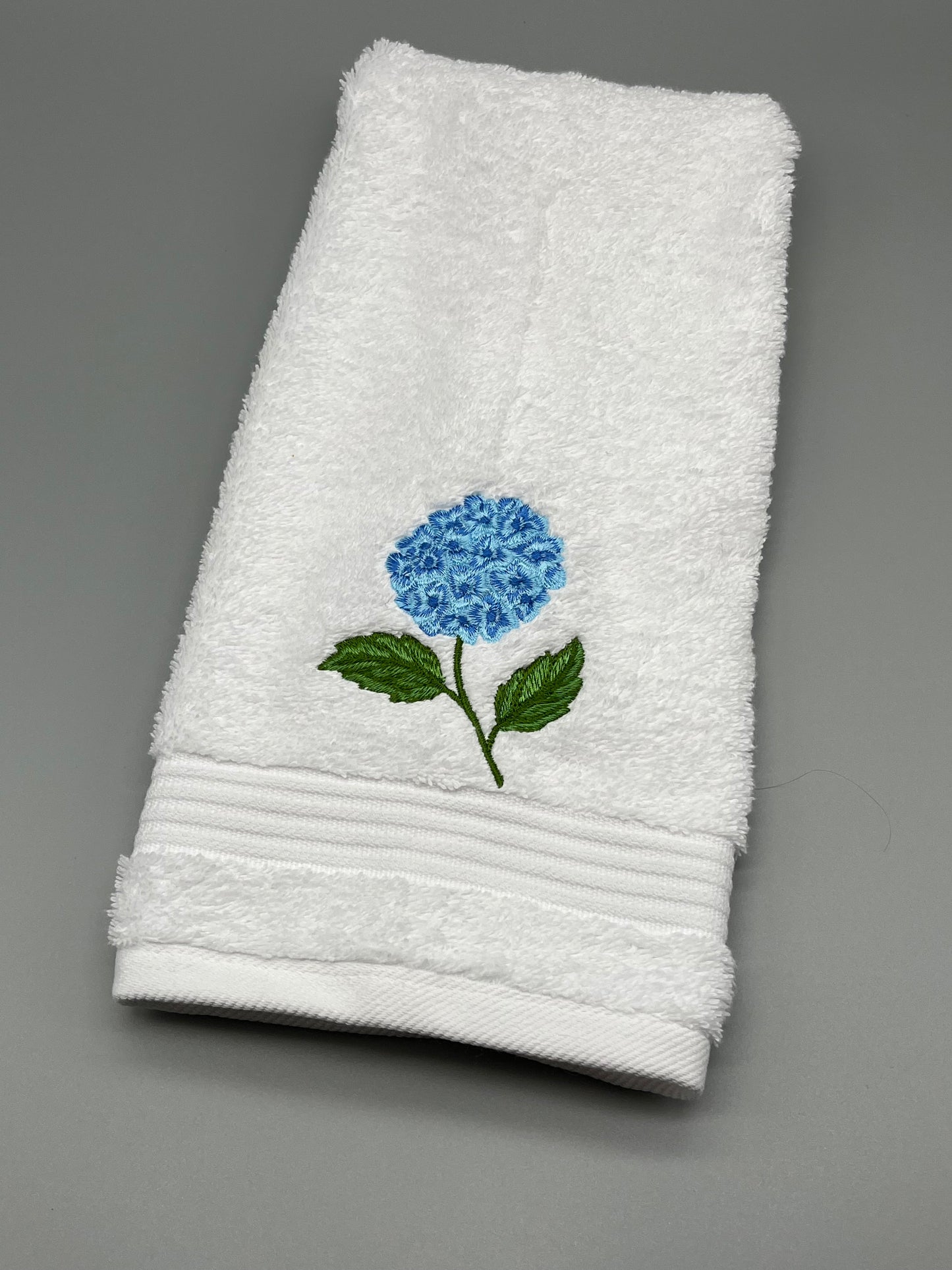 Hydrangea Embroidery Bath Towel Set