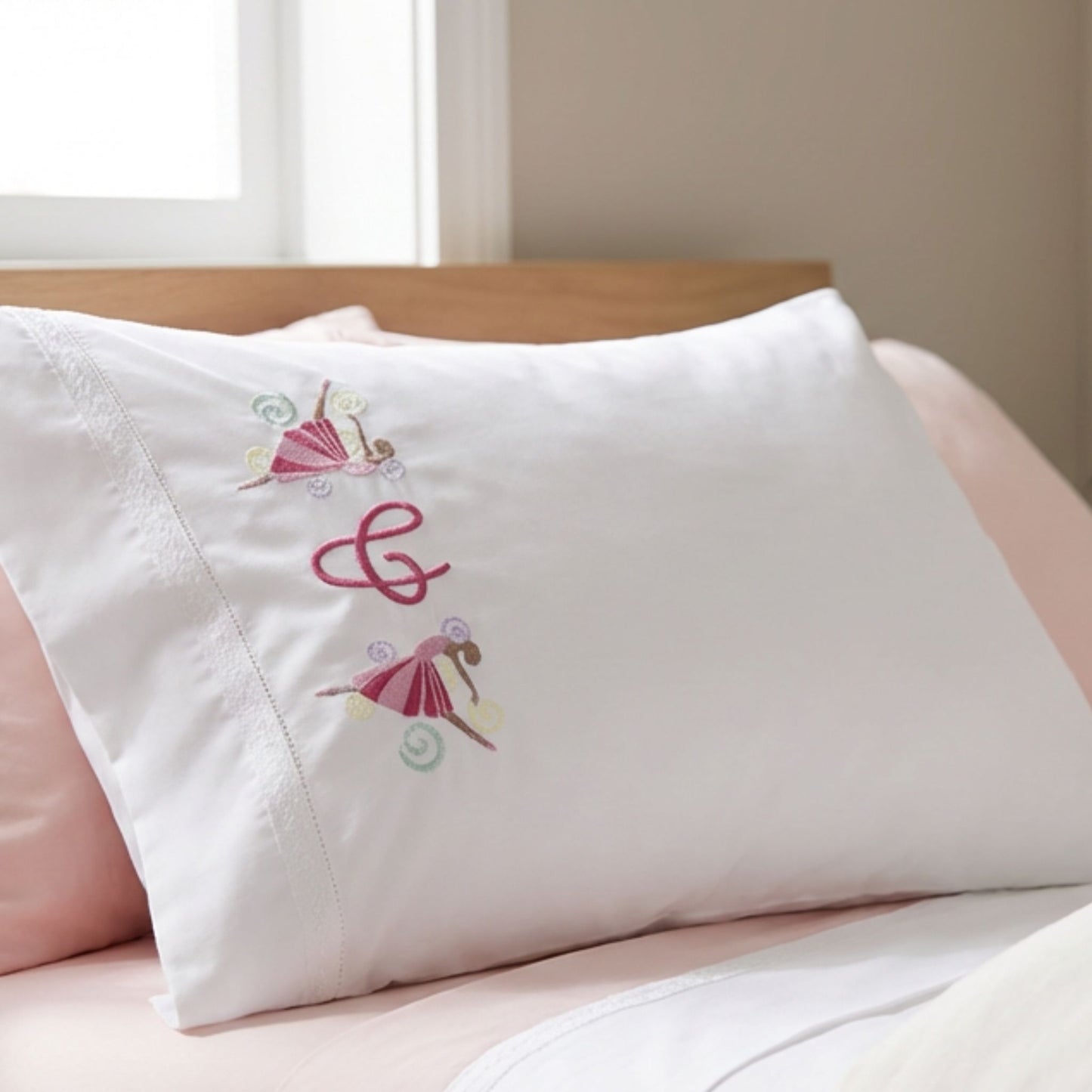 Personalized ballerina bed sheet set