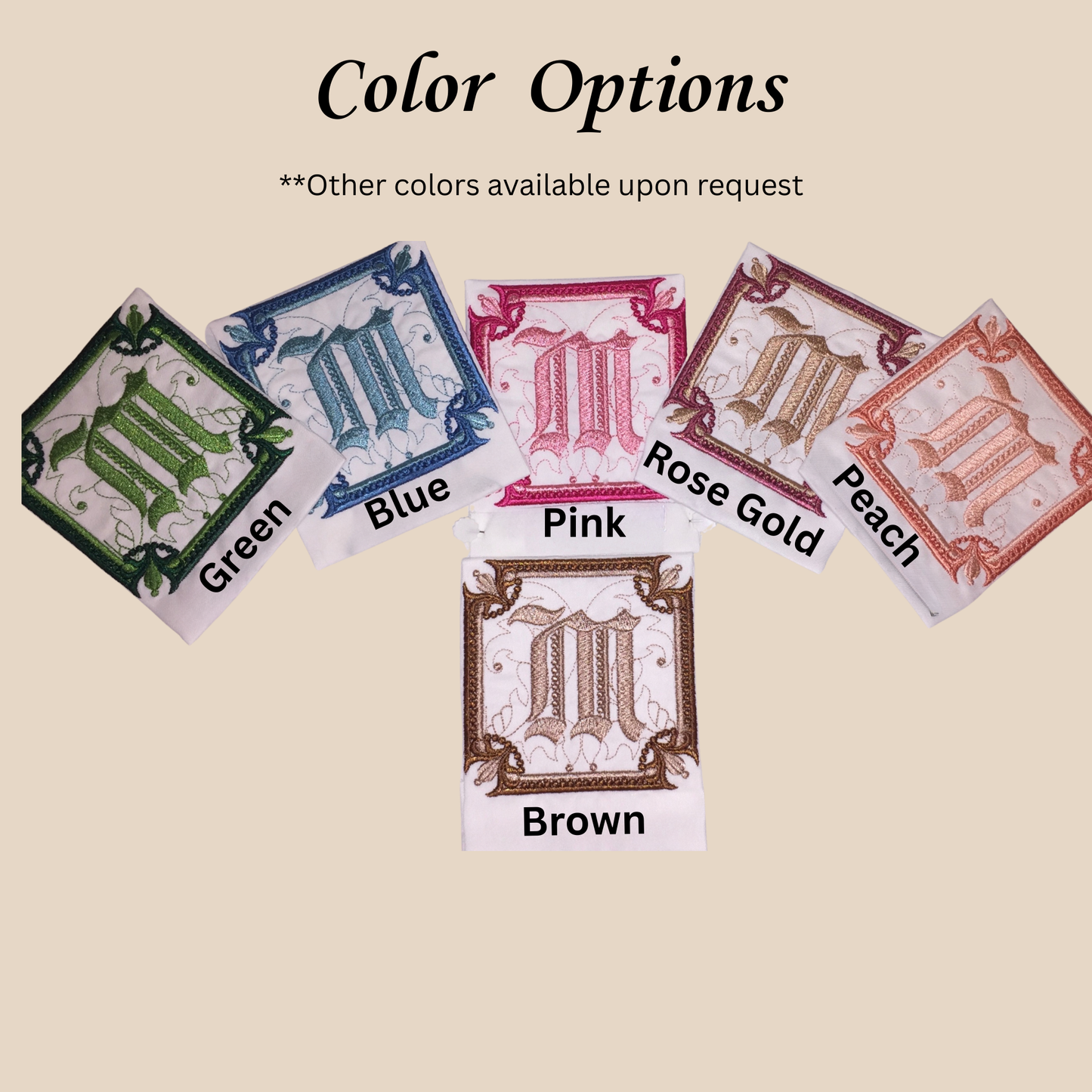 Personalized Linen Guest Towel with Fleur-de-Lis Monogram