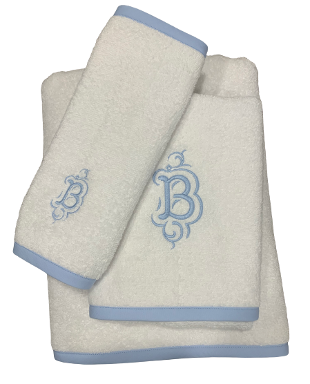 Bias Trimming Bath Towel Sets