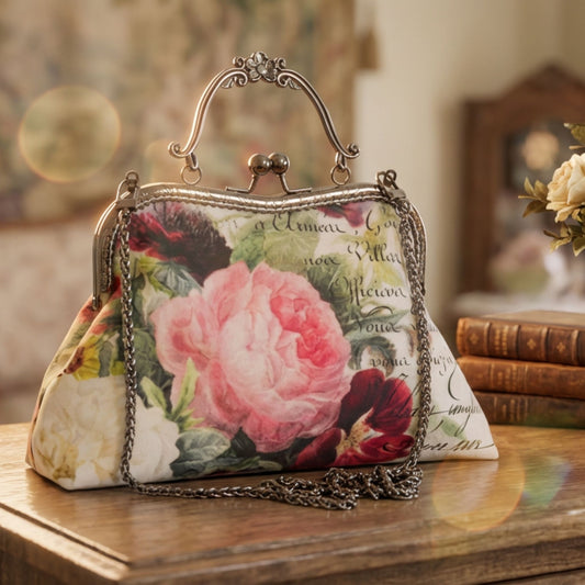 Rosey Kiss Clasp Handbag