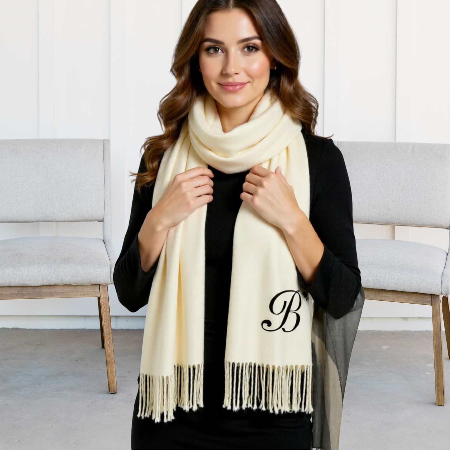 Monogrammed Pashminas