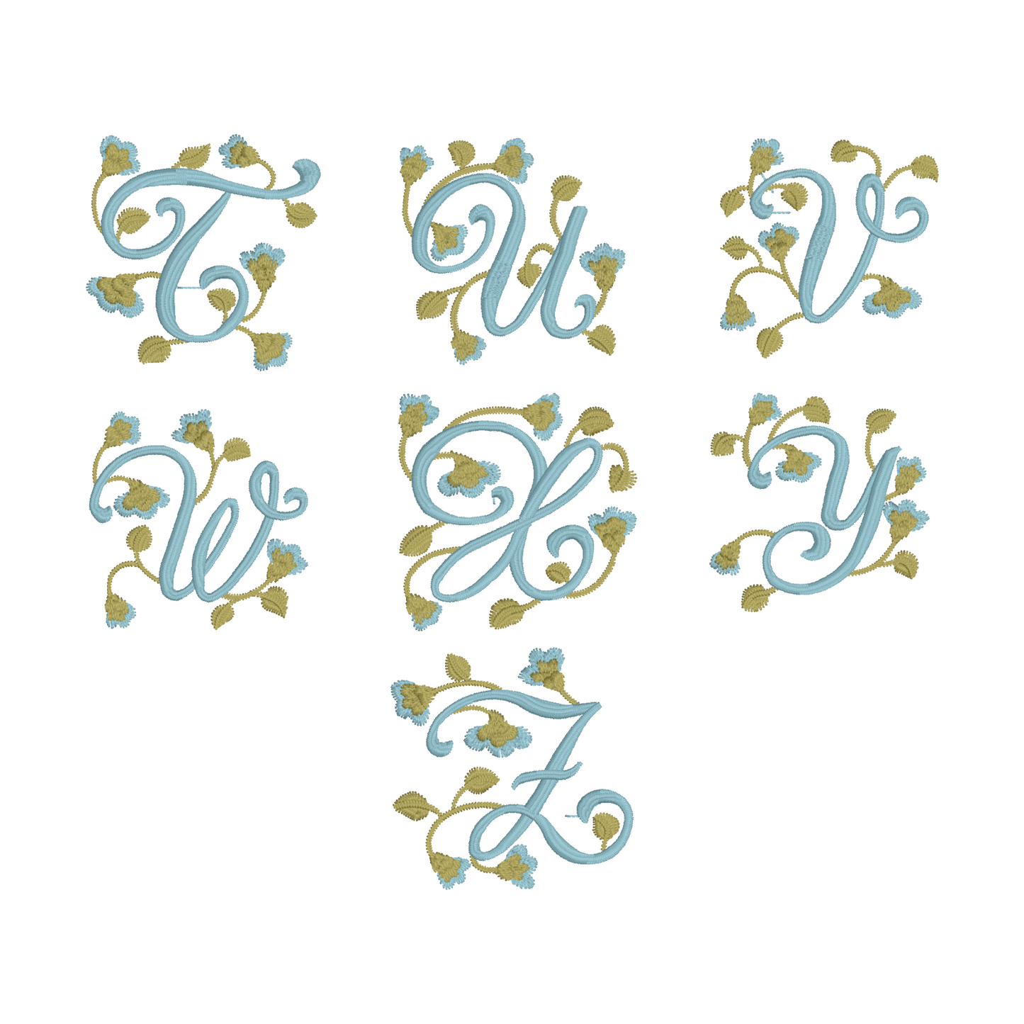 Victorian Garden Monogrammed Hand Towel