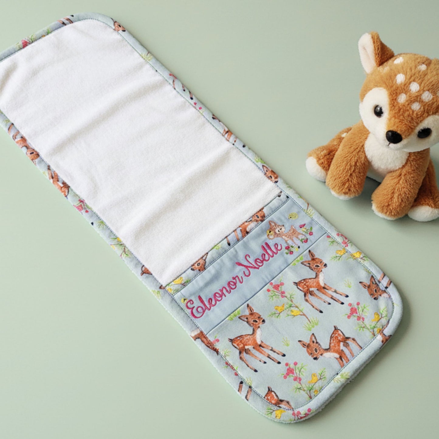 Personalized Baby Set – Newborn Hooded towel, Bib, Burp Cloth - Baby Shower Ideas