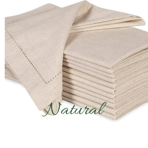 hemstitched linen napkins