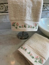 Load image into Gallery viewer, Embroidered Jasmines Towel Set