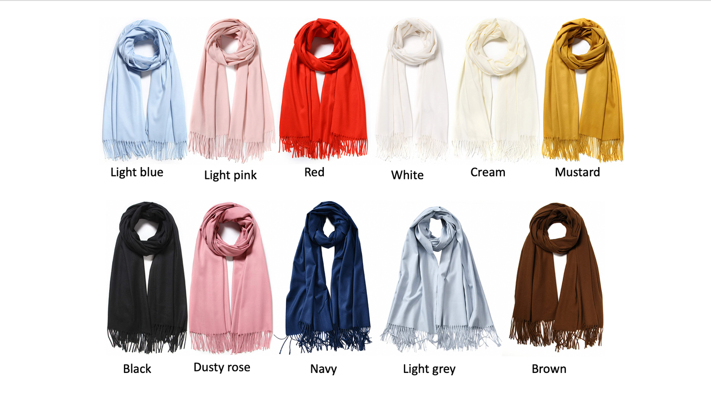 pashmina color selection