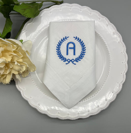 monogrammed linen napkins