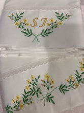 Load image into Gallery viewer, Embroidered Jasmines Sheets Set