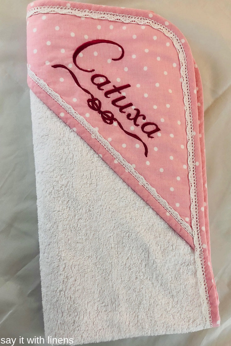 personalized baby towel