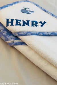 personalized baby towel
