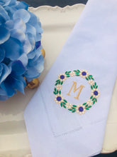 Load image into Gallery viewer, monogrammed wedding napkins