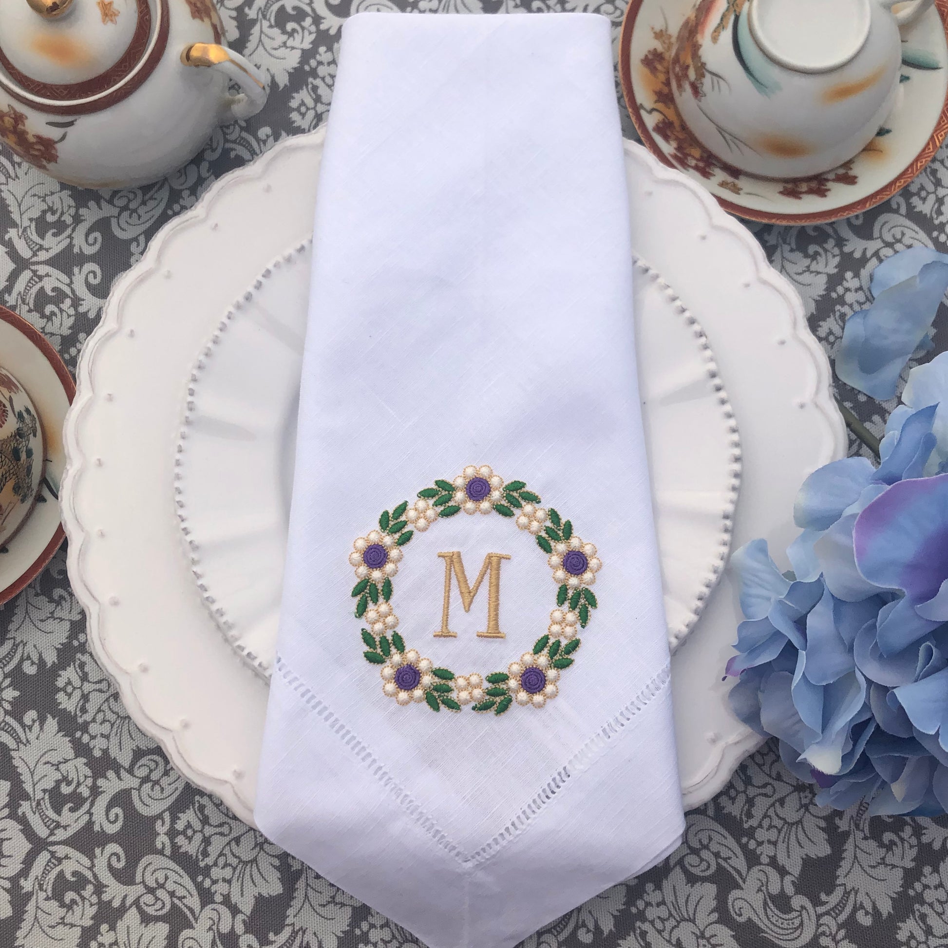 personalized linen napkins