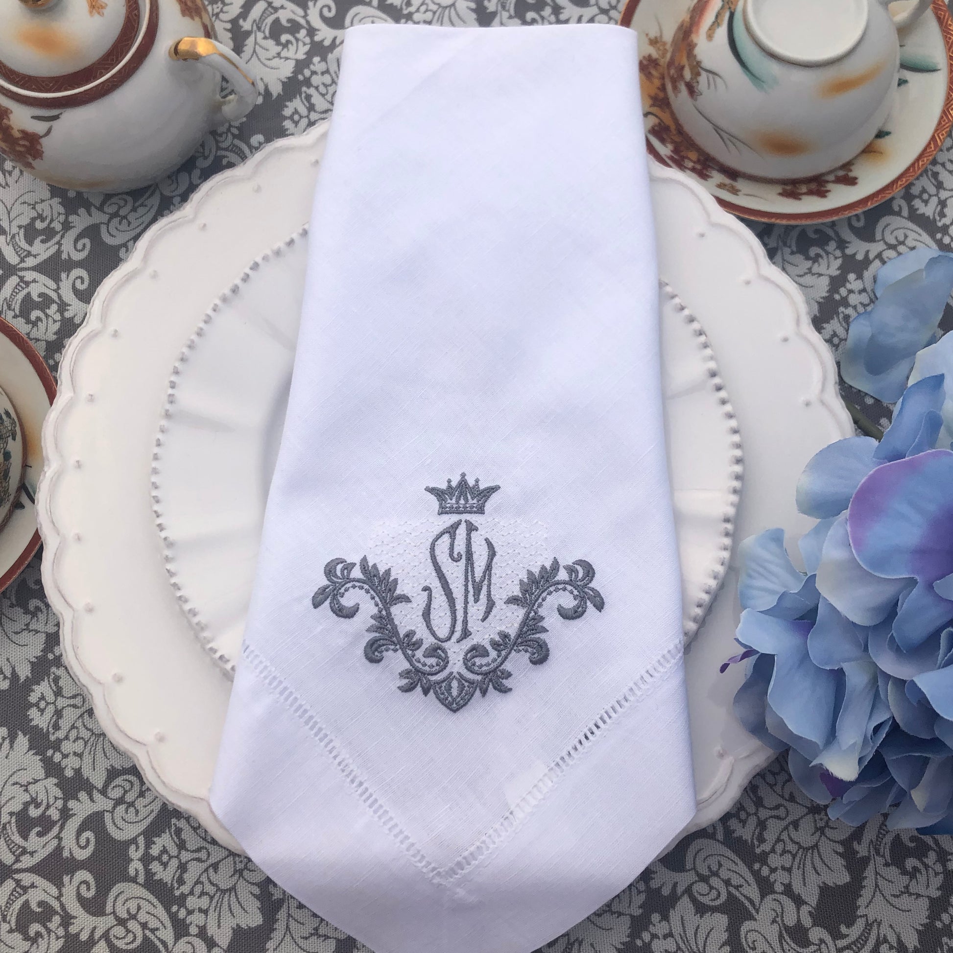 personalized linen napkins