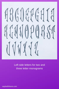 monogram for napkins