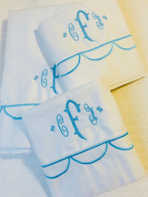Load image into Gallery viewer, monogrammed bed sheet set