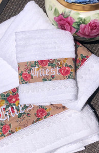 customized towel set