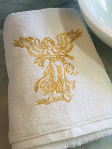 Christmas embroidered bath towel