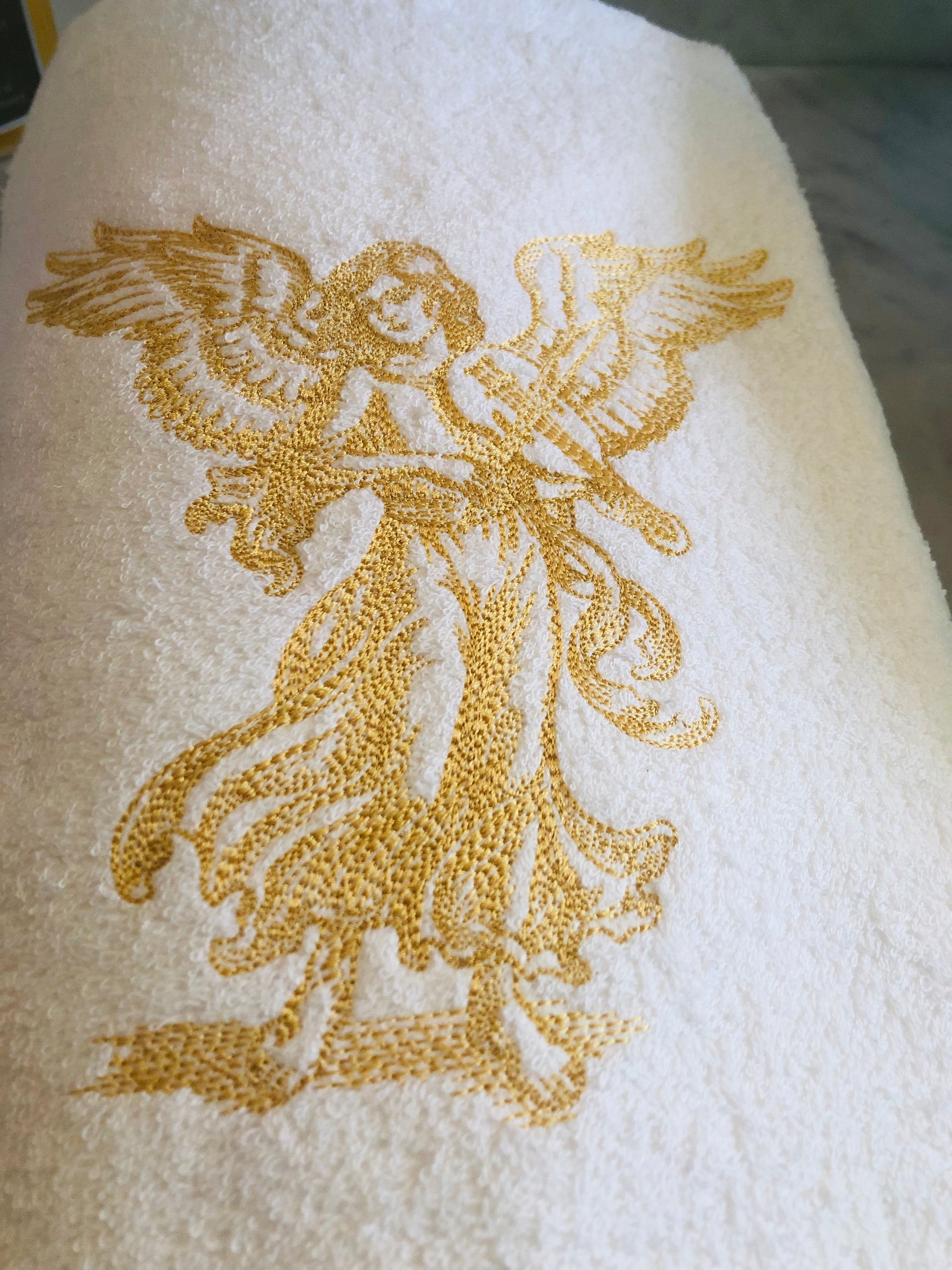 Christmas embroidered hand towel