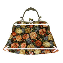 Load image into Gallery viewer, The Elegant Flowers Kiss Clasp Handbag