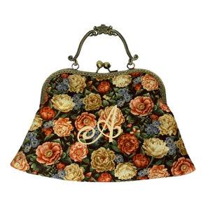 The Elegant Flowers Kiss Clasp Handbag