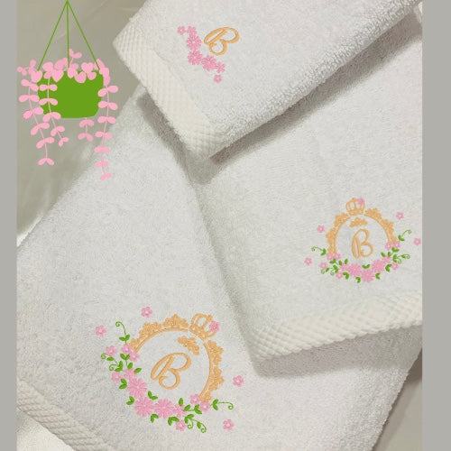 monogrammed towel set