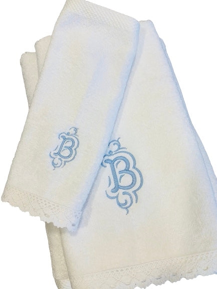 monogrammed towel set