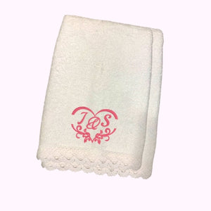 monogrammed hand towel
