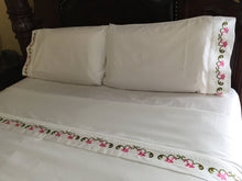 Load image into Gallery viewer, embroidered bed sheets