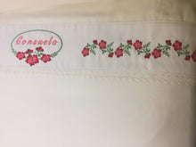 Load image into Gallery viewer, embroidered and personalized bedsheets