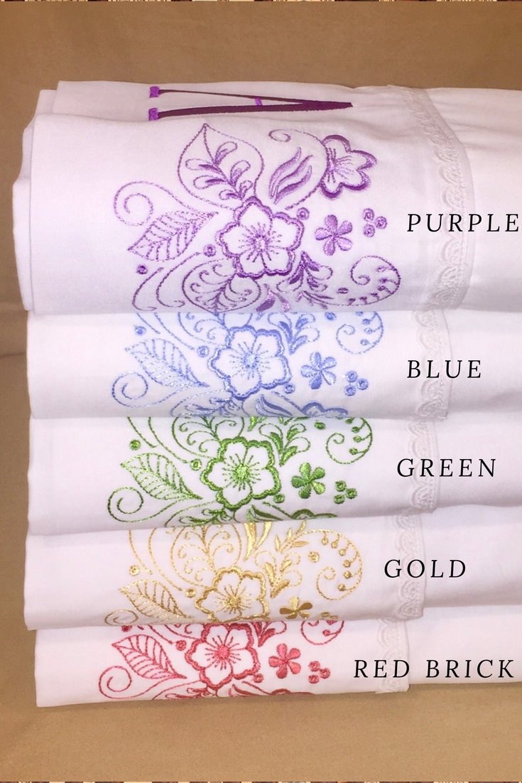 color options for custom bed sheet set