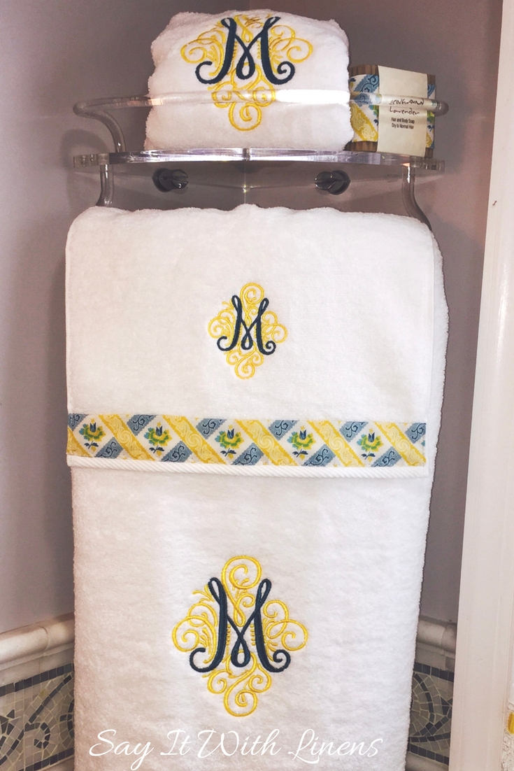 personalized towel sets