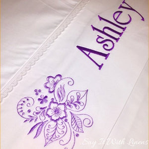 personalized flat bed sheet