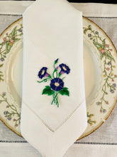 Load image into Gallery viewer, custom embroidered linen dinner napkin 