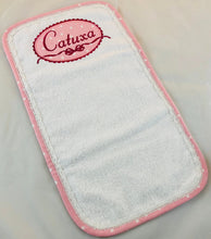 Load image into Gallery viewer, personalized baby burp cloth