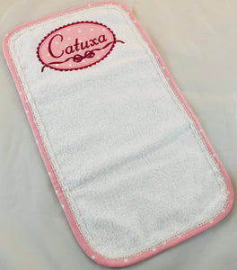 personalized baby burp cloth