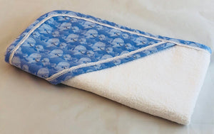 whale baby bath towel