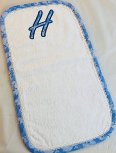 personalized baby burp cloth
