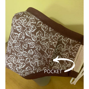 face mask with pocket